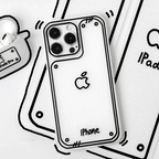 Cartoon Doodle Line Art iPhone Case