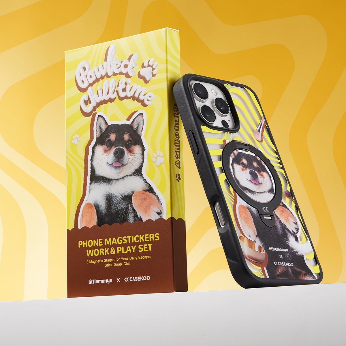 Cute Dog Pattern MagSafe iPhone Case