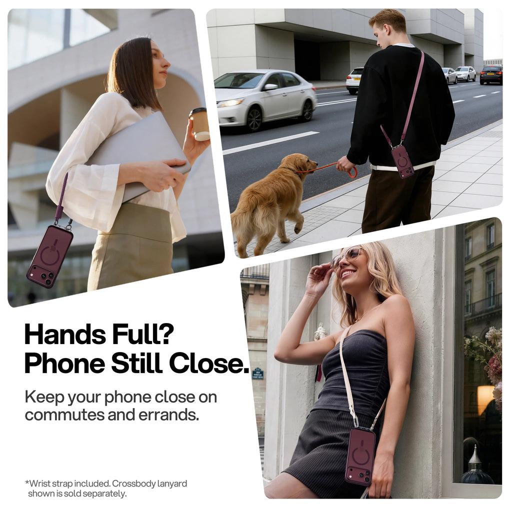 Crossbody MagSafe iPhone Case with Lanyard Strap
