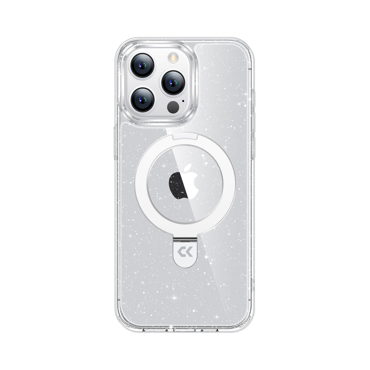 Glitter iPhone Case Rotating with Ring Kickstand
