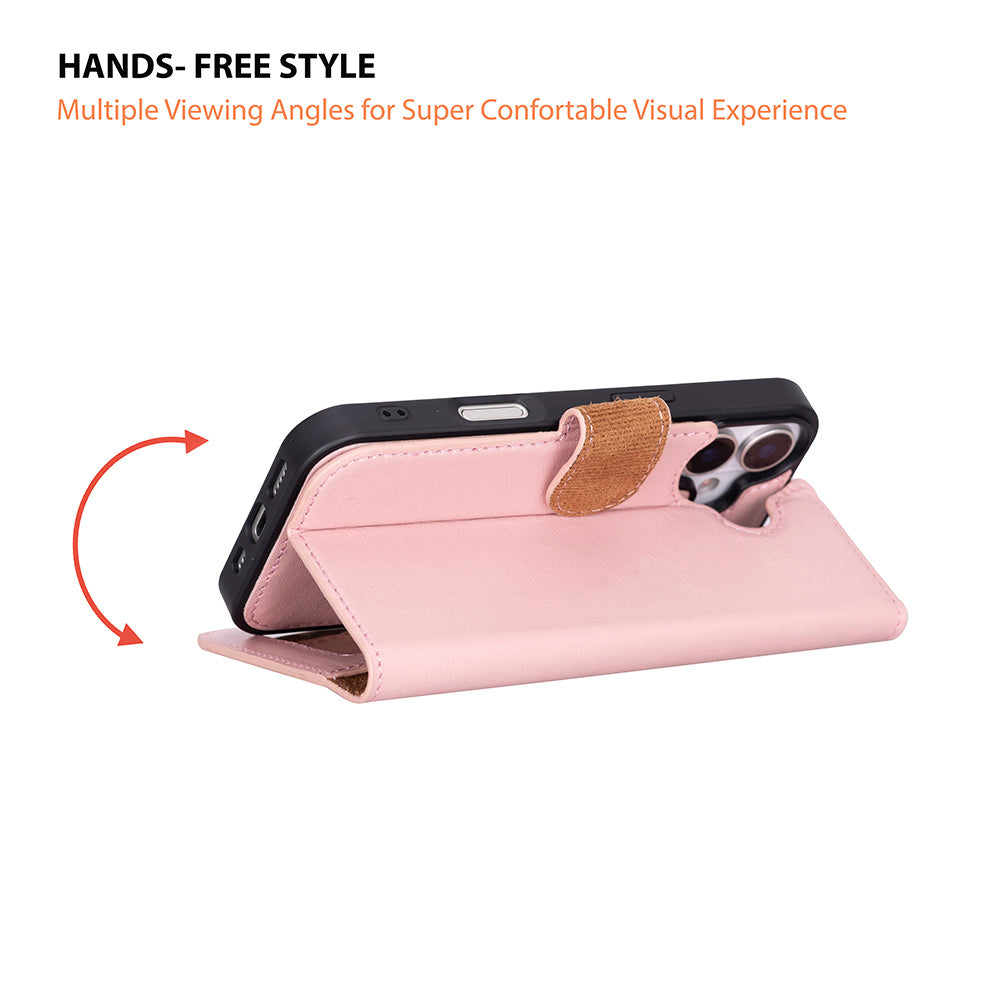 Detachable Leather iPhone Wallet Case with Card Slots