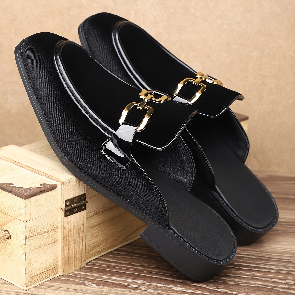 Aston Velvet Slip-Ons
