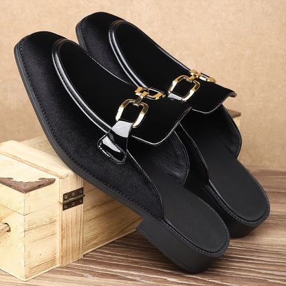 Aston Velvet Slip-Ons