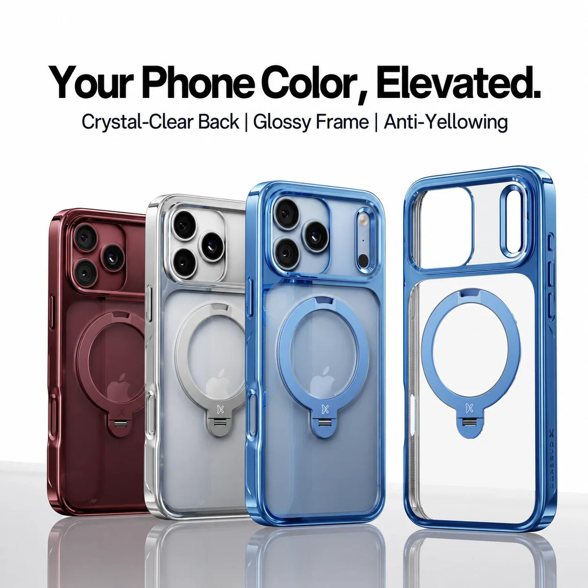 360 Rotating Ring Stand MagSafe iPhone Case