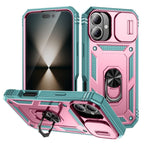 Heavy Duty iPhone Case Sliding Camera Cover Ring Stand