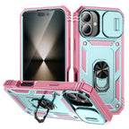 Heavy Duty iPhone Case Sliding Camera Cover Ring Stand