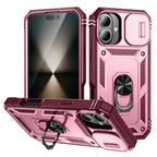 Heavy Duty iPhone Case Sliding Camera Cover Ring Stand