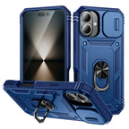 Heavy Duty iPhone Case Sliding Camera Cover Ring Stand