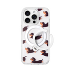 Dachshund Dog Pattern MagSafe iPhone Case