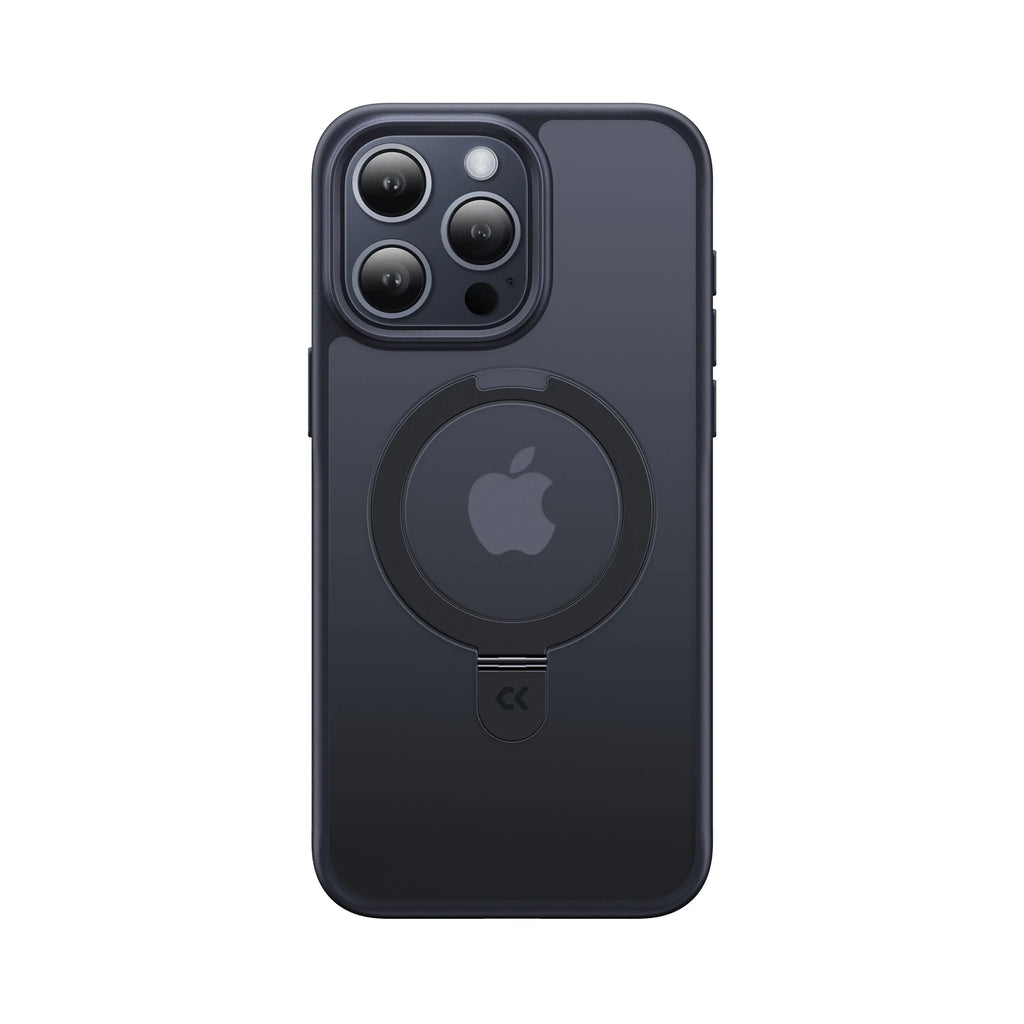 Frosted iPhone Case with Built In Ring Stand
