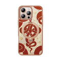 Snake Pattern MagSafe iPhone Case with Ring Stand