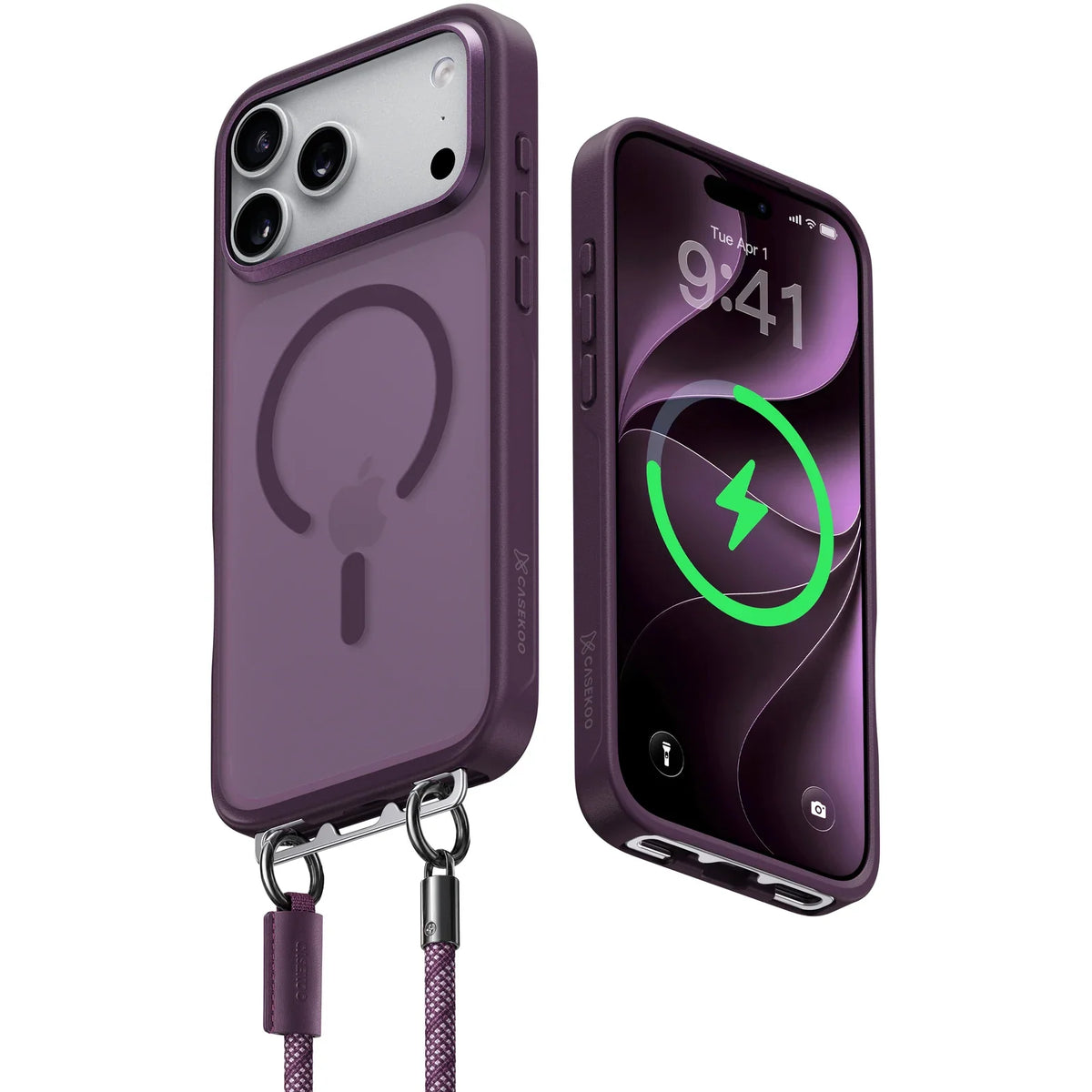Crossbody MagSafe iPhone Case with Lanyard Strap