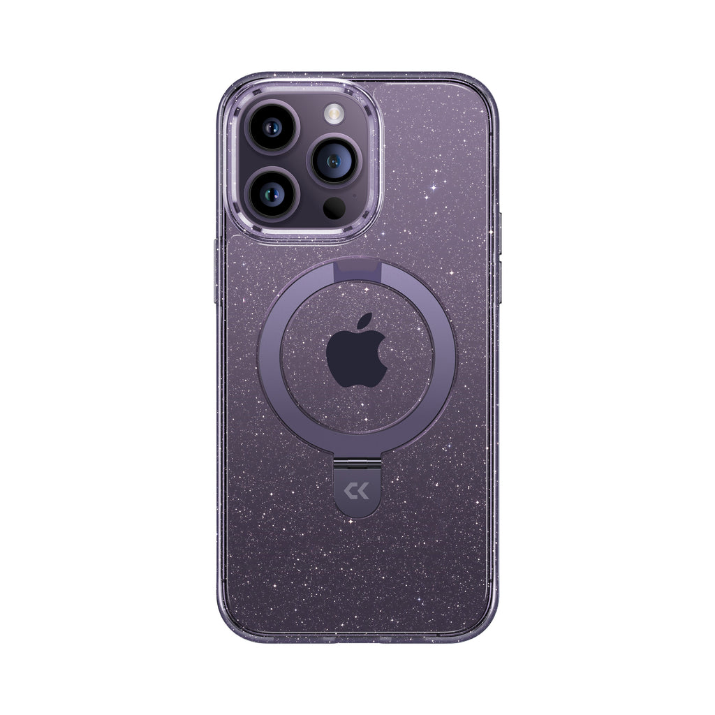 Glitter iPhone Case Rotating with Ring Kickstand