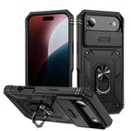 Heavy Duty iPhone Case Sliding Camera Cover Ring Stand