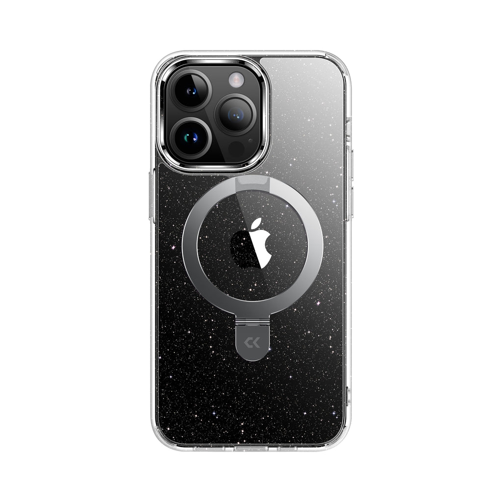 Glitter iPhone Case Rotating with Ring Kickstand