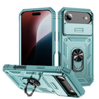 Heavy Duty iPhone Case Sliding Camera Cover Ring Stand