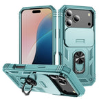 Heavy Duty iPhone Case Sliding Camera Cover Ring Stand