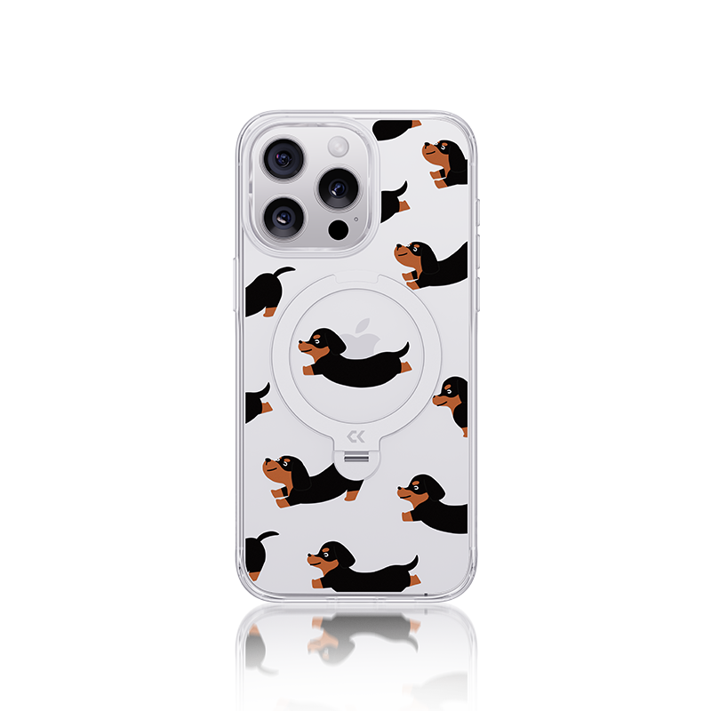 Dachshund Dog Pattern MagSafe iPhone Case