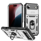 Heavy Duty iPhone Case Sliding Camera Cover Ring Stand