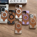 Wood MagSafe iPhone Case with Ring Stand