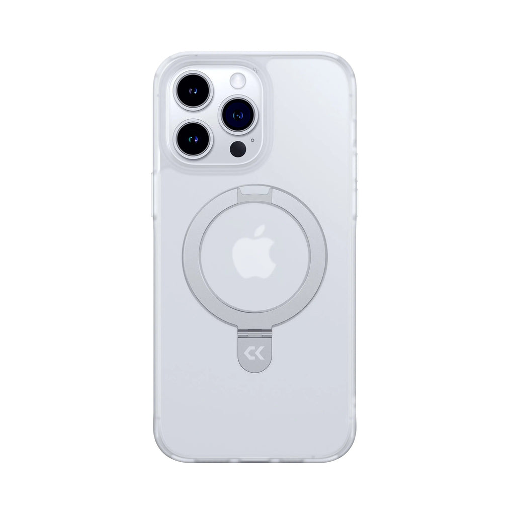 Frosted iPhone Case with Built In Ring Stand