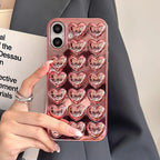 Puffy Heart Pattern iPhone Case