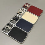 Fabric Leather Panel iPhone Case