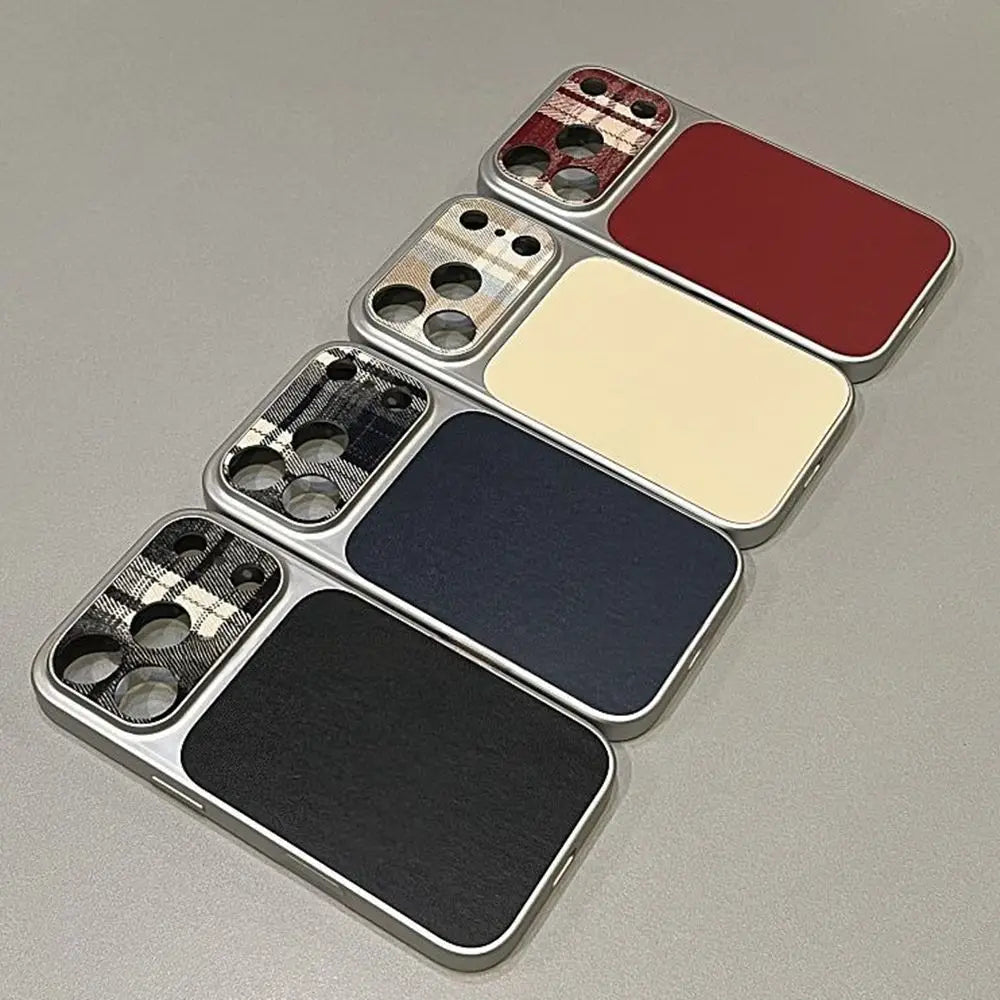 Fabric Leather Panel iPhone Case