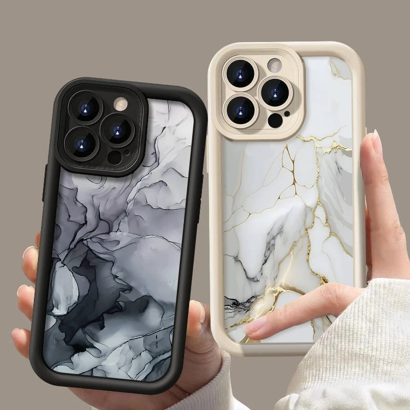Marble art anti slip iPhone Case