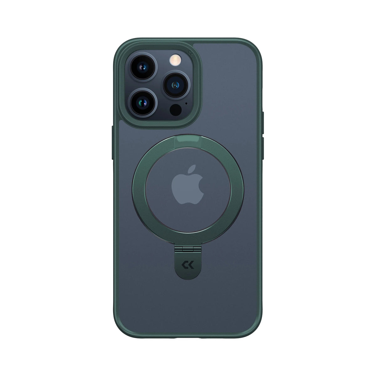 Frosted iPhone Case with Built In Ring Stand