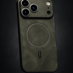 Suede Leather MagSafe iPhone Case