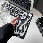 Metallic Flame Open Back iPhone Case