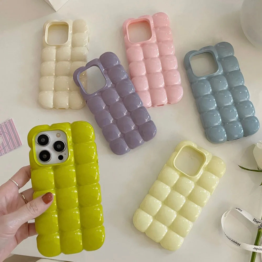 Puffy Bubble Block iPhone Case