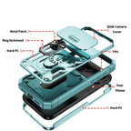 Heavy Duty iPhone Case Sliding Camera Cover Ring Stand