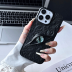Dragon Eye iPhone Case with Swirl Texture and Camera Lens Guard Shockproof Cover