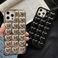 Puffy Heart Pattern iPhone Case