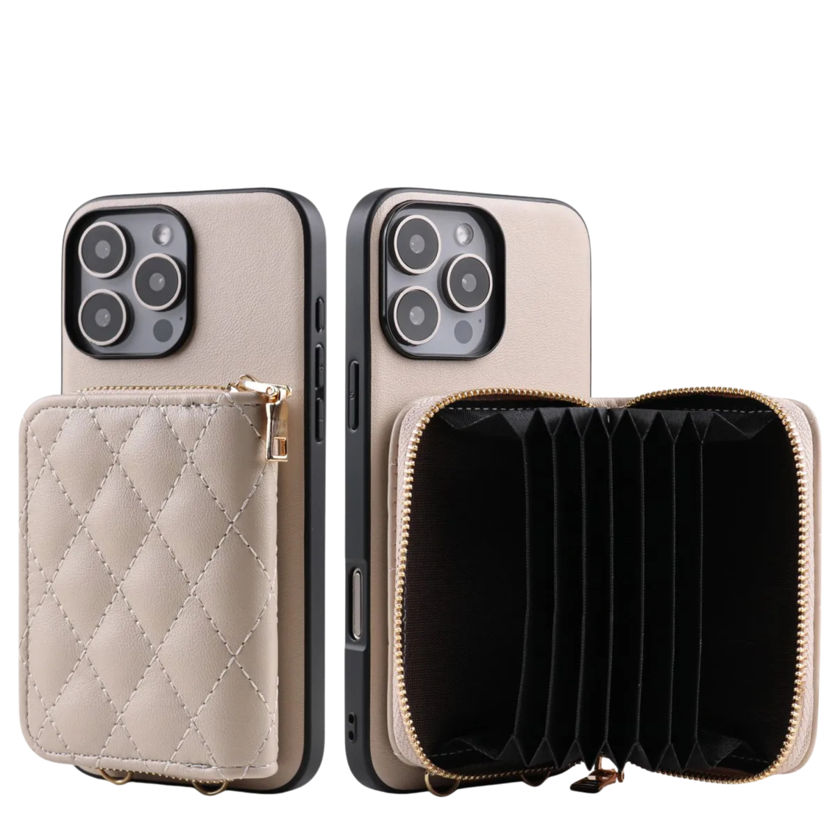 Zipper Wallet Crossbody iPhone Case