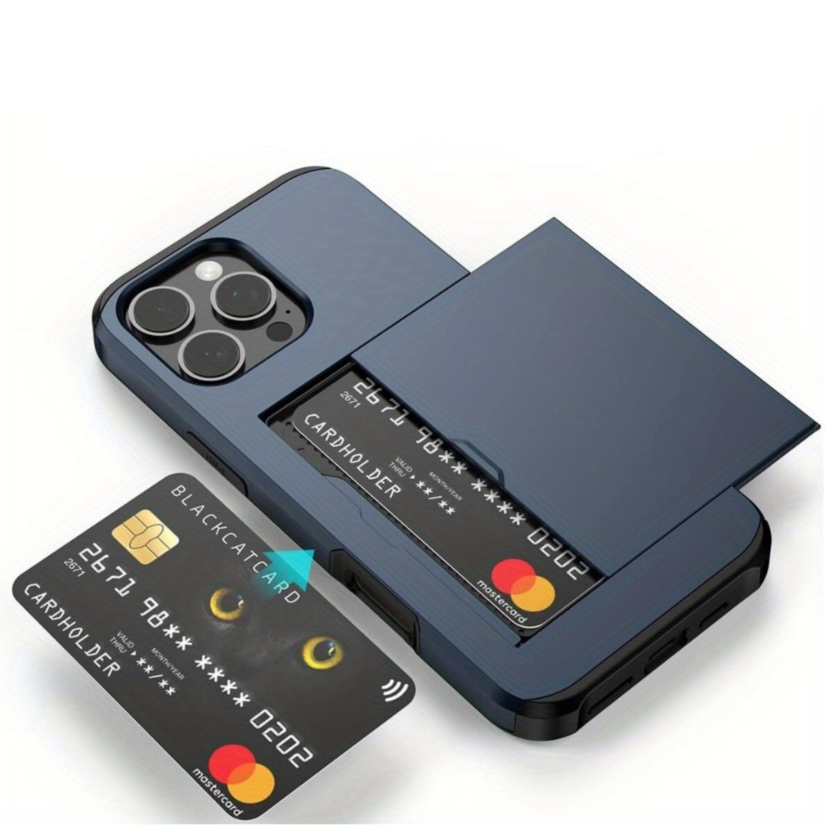 Sliding Card Holder Wallet iPhone Case
