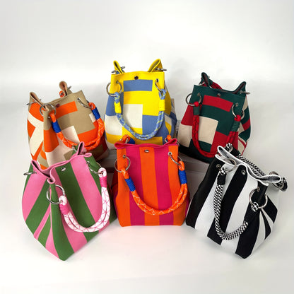 Colorblock Tote Bag
