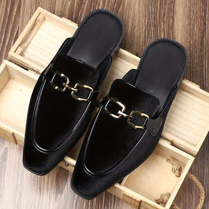 Aston Velvet Slip-Ons