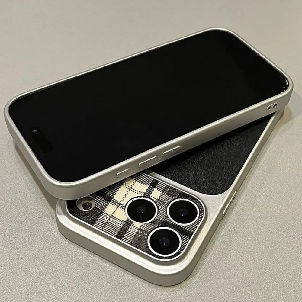 Fabric Leather Panel iPhone Case