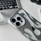 Metallic Flame Open Back iPhone Case