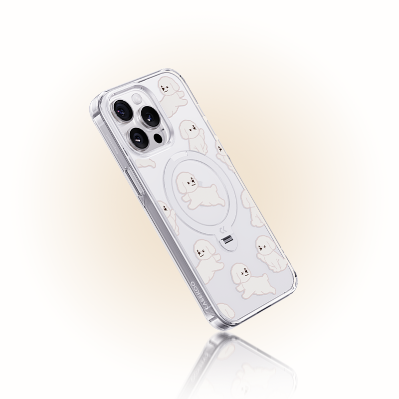 Cute Puppy Pattern MagSafe iPhone Case