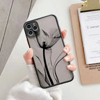 Smoky Tulip Art iPhone Case