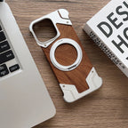 Wood MagSafe iPhone Case with Ring Stand