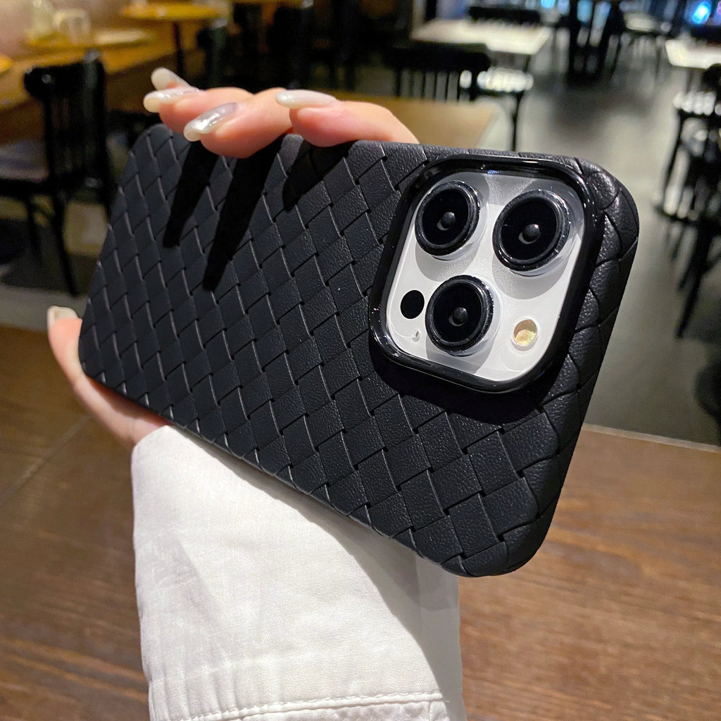 Braided Texture Shockproof iPhone Case