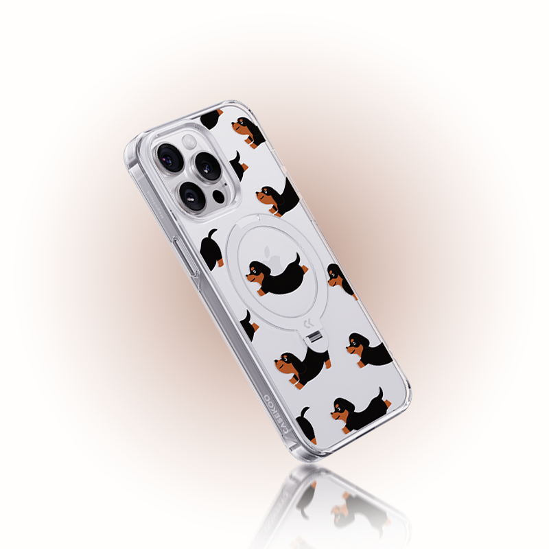 Dachshund Dog Pattern MagSafe iPhone Case
