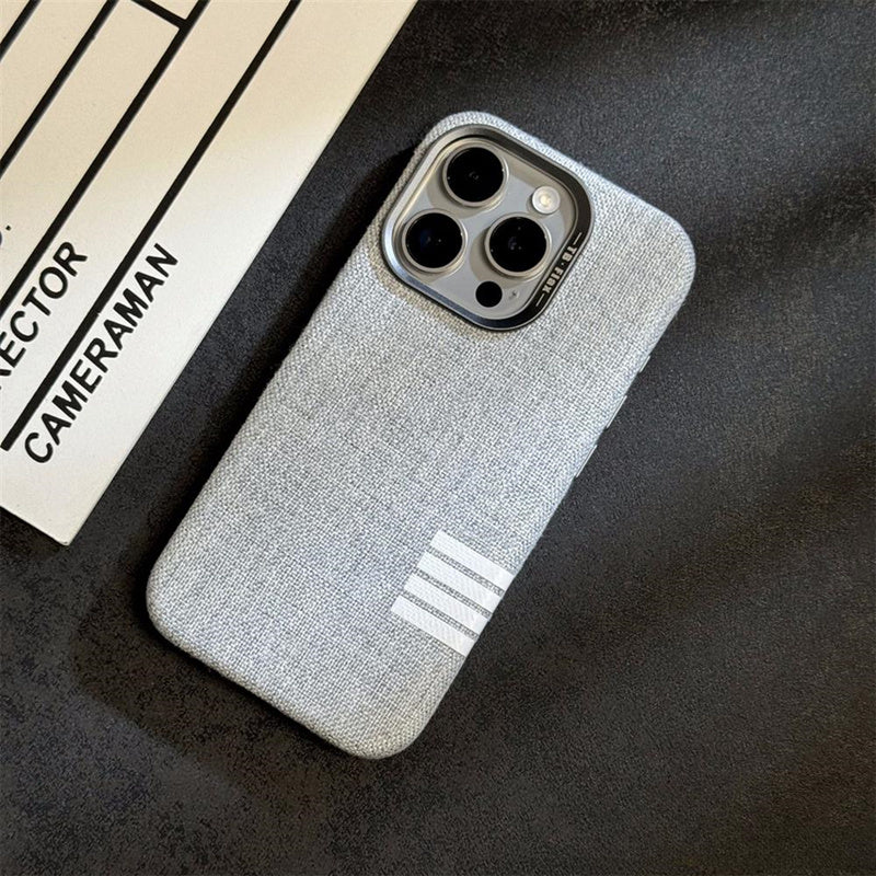 Washed Denim Texture Slim iPhone Case