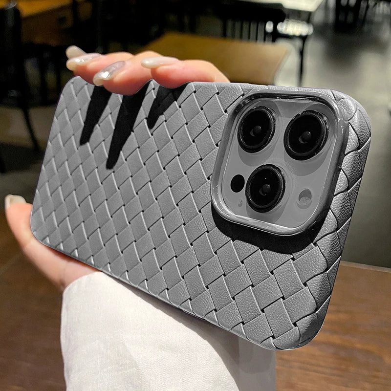 Braided Texture Shockproof iPhone Case