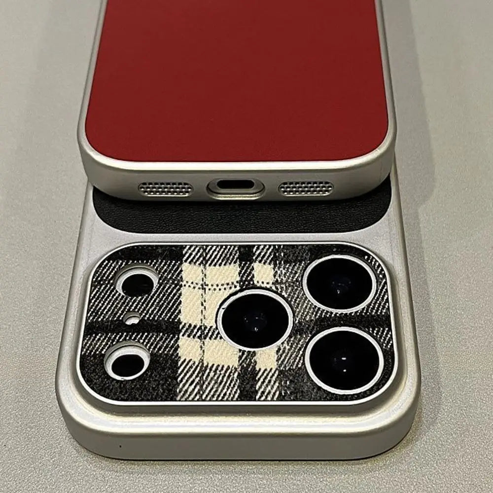 Fabric Leather Panel iPhone Case